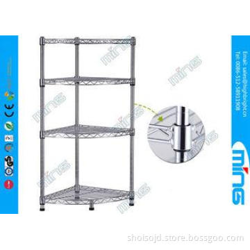 Carbon Steel Mobile Wire Shelving with with Four Shelves fo